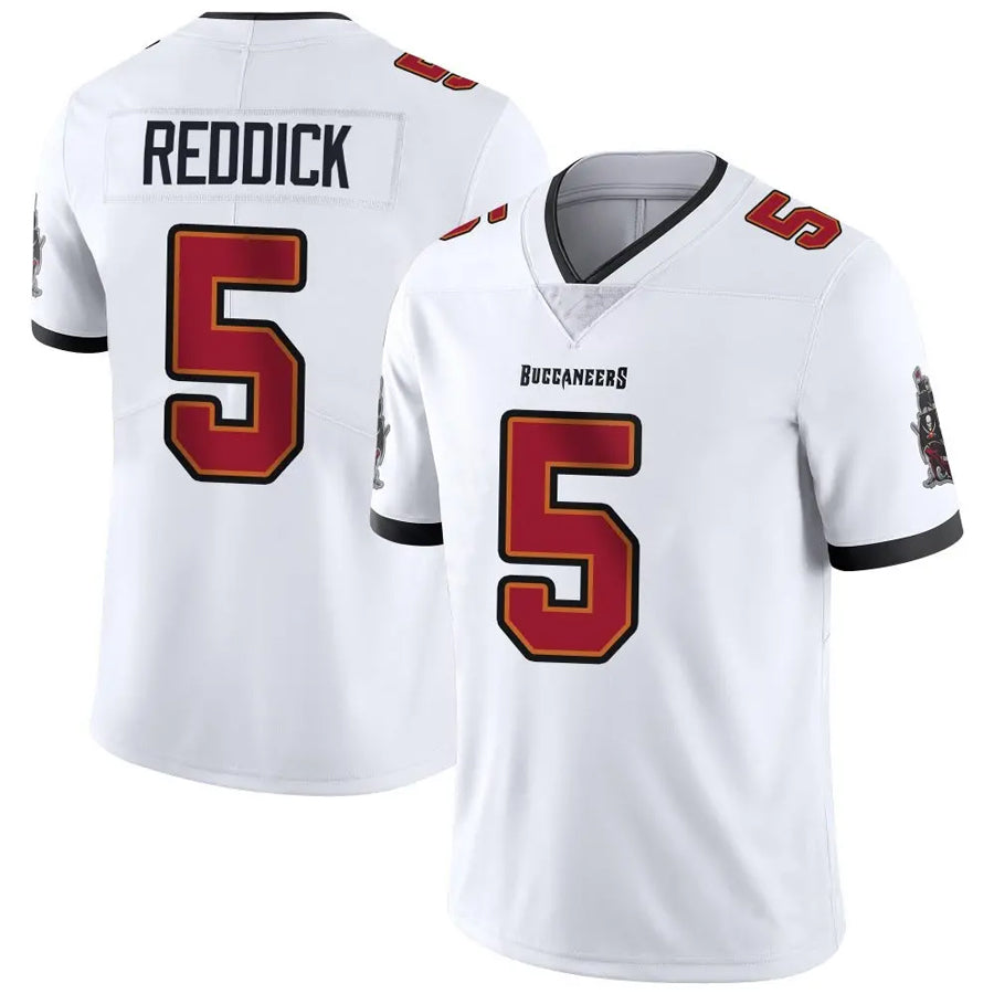 Custom #5 White TB Football Shirt Top