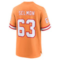 Custom #63 Orange TB Football Shirt Top