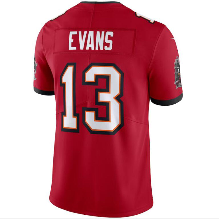 Custom #13 Red TB Football Shirt Top