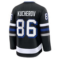 TB.Lightning #86 Nikita Kucherov Supporters Alternate Premium Jersey - Black Stitched American Hockey Jerseys