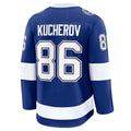 TB.Lightning #86 Nikita Kucherov Supporters Home Premium Jersey - Blue Stitched American Hockey Jerseys