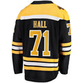 B.Bruins #71 Taylor Hall Supporters Branded Home Premier Breakaway Player Jersey Black Stitched American Hockey Jerseys