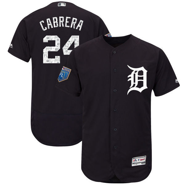 Custom 2018 #0 CABRERA Retro Stitched Baseball Jersey - Classic Edition