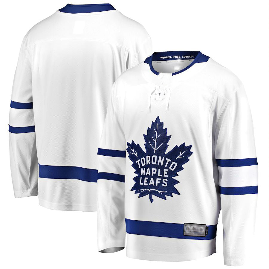 T.Maple Leafs Supporters Branded Breakaway Away Jersey White Stitched American Hockey Jerseys