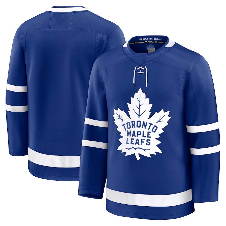 T.Maple Leafs Supporters Home Premium Jersey - Blue Stitched American Hockey Jerseys