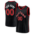 Custom T.Raptors Supporters Branded Fast Break Replica Jersey Black Statement Edition Stitched Basketball Jersey
