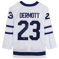 T.Maple Leafs #23 Travis Dermott Supporters Authentic Autographed White  Stitched American Hockey Jerseys