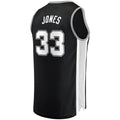 S.Antonio Spurs #33 Tre Jones Supporters Branded Fast Break Replica Jersey  Icon Edition Black Stitched American Basketball Jersey