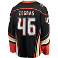A.Ducks #46 Trevor Zegras Supporters Branded Home Breakaway Jersey  Black Stitched American Hockey Jerseys