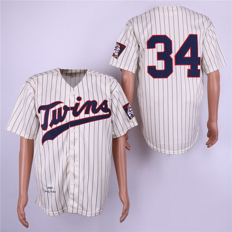 Custom 1969 #0 PUCKETT Retro Stitched Baseball Jersey - Classic Edition