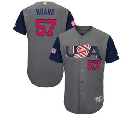 Custom 2017 #0 USA Retro Stitched Baseball Jersey - Classic Edition