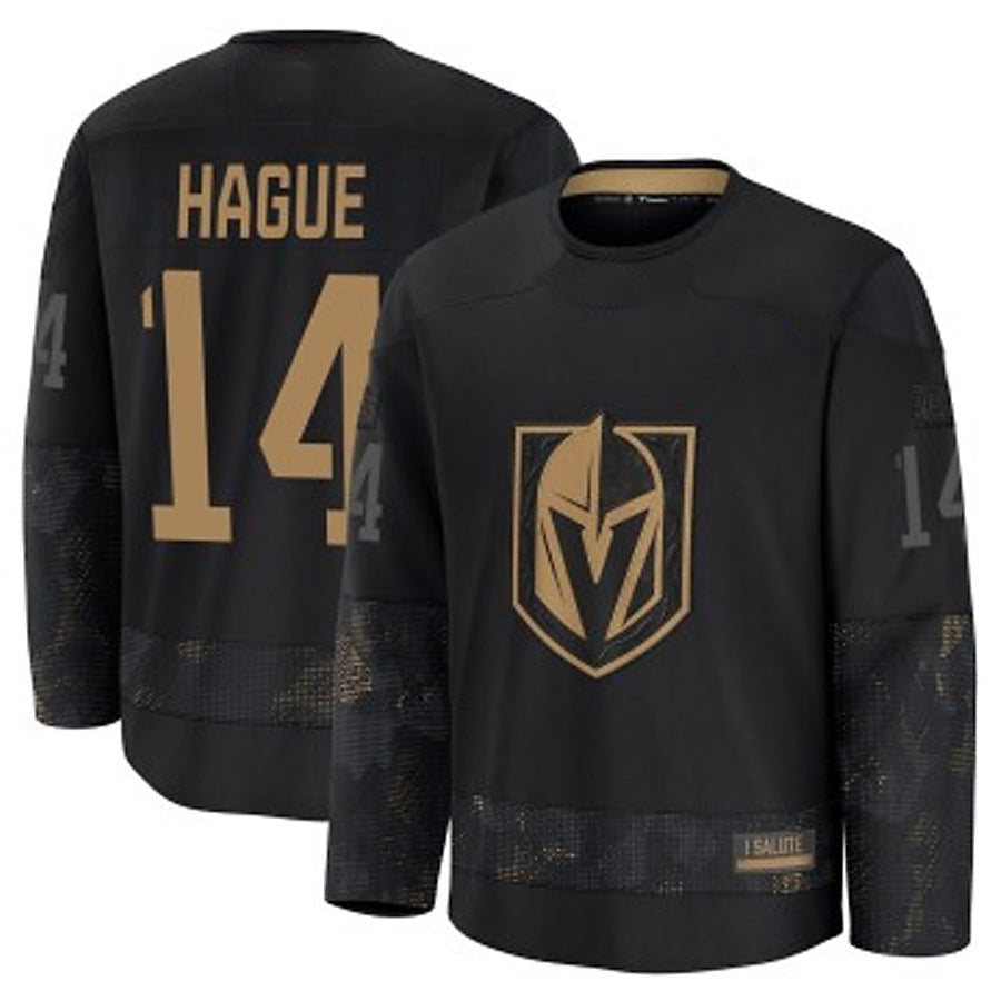 Custom #14 Black VGK Hockey Shirt Top