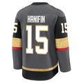 Custom #15 Gray VGK Hockey Shirt Top