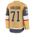 V.Golden Knights #71 William Karlsson Player Fanatics Home Premium Gold Hockey Jerseys