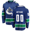 Custom V.Canucks  Supporters Branded Home Team Breakaway Jersey  Royal Stitched American Hockey Jerseys