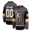 Custom V.Golden Knights  Supporters Branded 2023 Stanley Cup Champions Alternate Breakaway Custom Jersey - Black Stitched American Hockey Jerseys