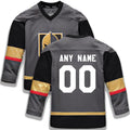 Custom V.Golden Knights Supporters Branded Alternate Replica Jersey Gray Stitched American Hockey Jerseys