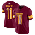 Custom #11 Burgundy WAS Football Shirt Top