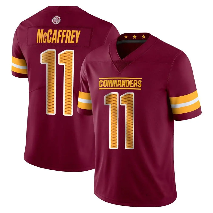 Custom #11 Burgundy WAS Football Shirt Top