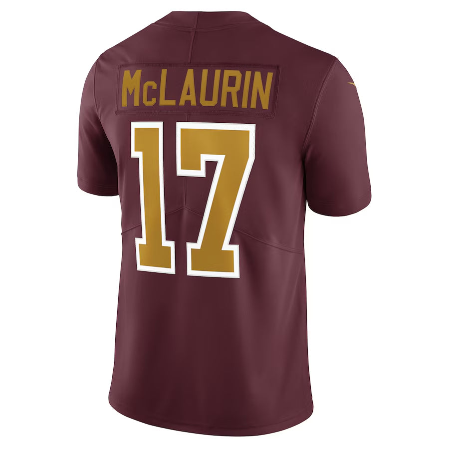 Custom #17 Burgundy WAS Football Shirt Top