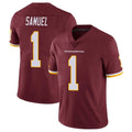 Custom #1 Burgundy WAS Football Shirt Top