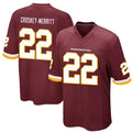 Custom #22 Burgundy WAS Football Shirt Top