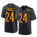 Custom #24 Black WAS Football Shirt Top