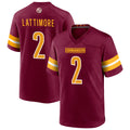 Custom #2 Burgundy WAS Football Shirt Top