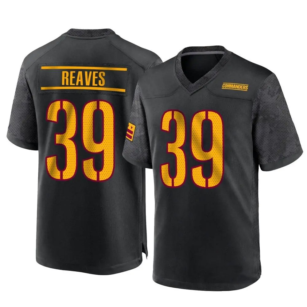 Custom #39 Black WAS Football Shirt Top