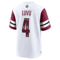 Custom #4 White WAS Football Shirt Top