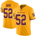 Custom #52 Gold WAS Football Shirt Top