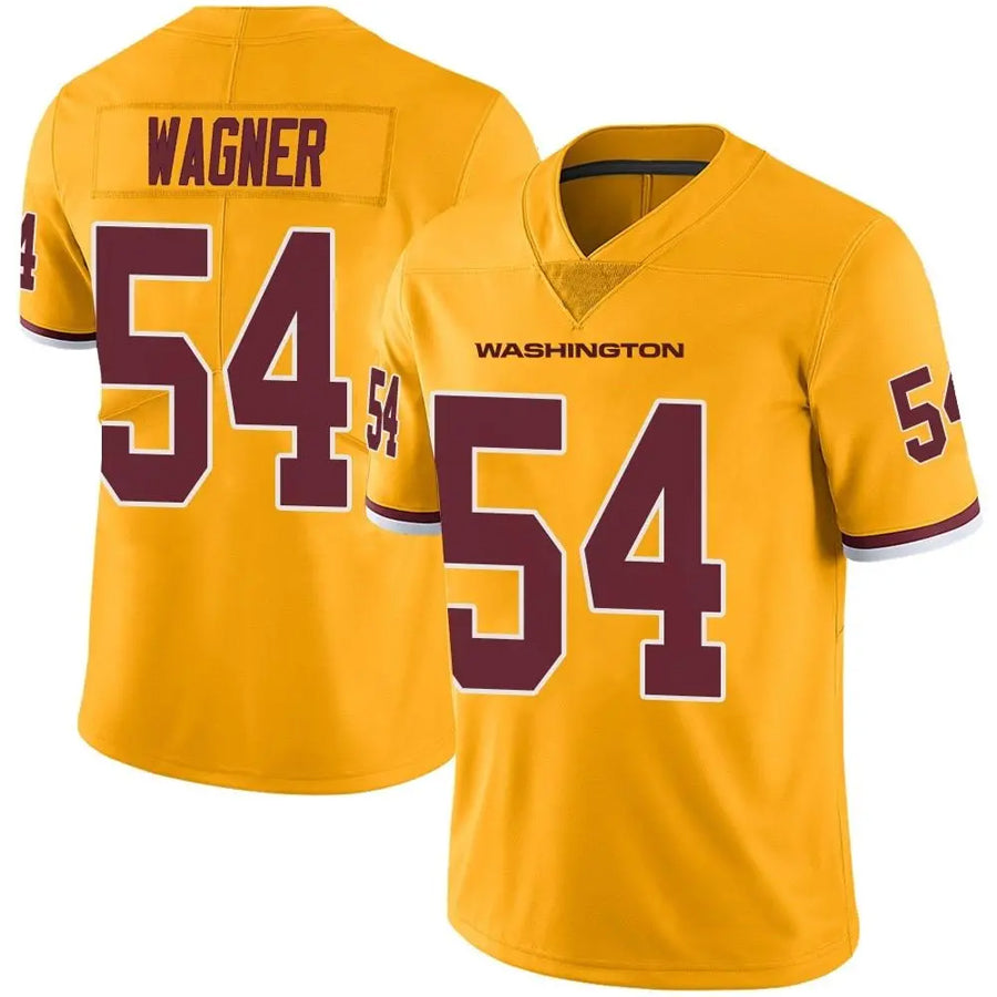 Custom #54 Gold WAS Football Shirt Top