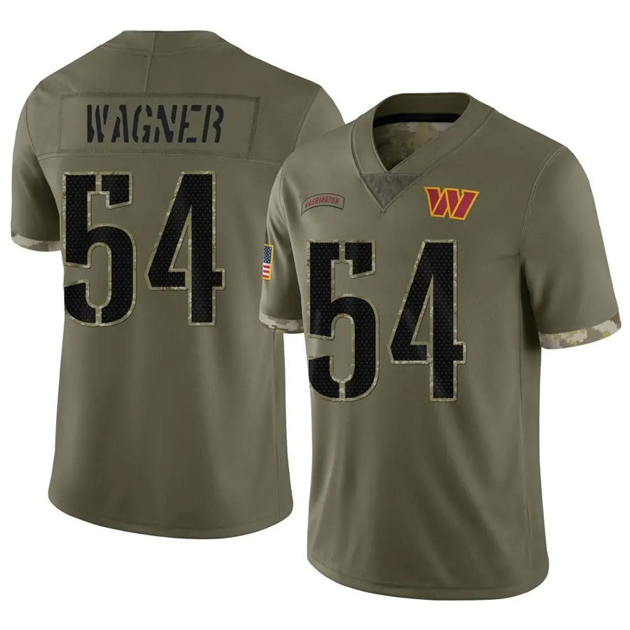 Custom #54 Olive WAS Football Shirt Top