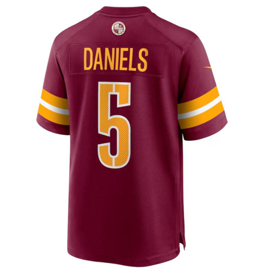 Custom #5 Burgundy WAS Football Shirt Top