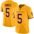 Custom #5 Gold WAS Football Shirt Top