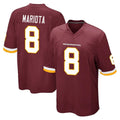 Custom #8 Burgundy WAS Football Shirt Top