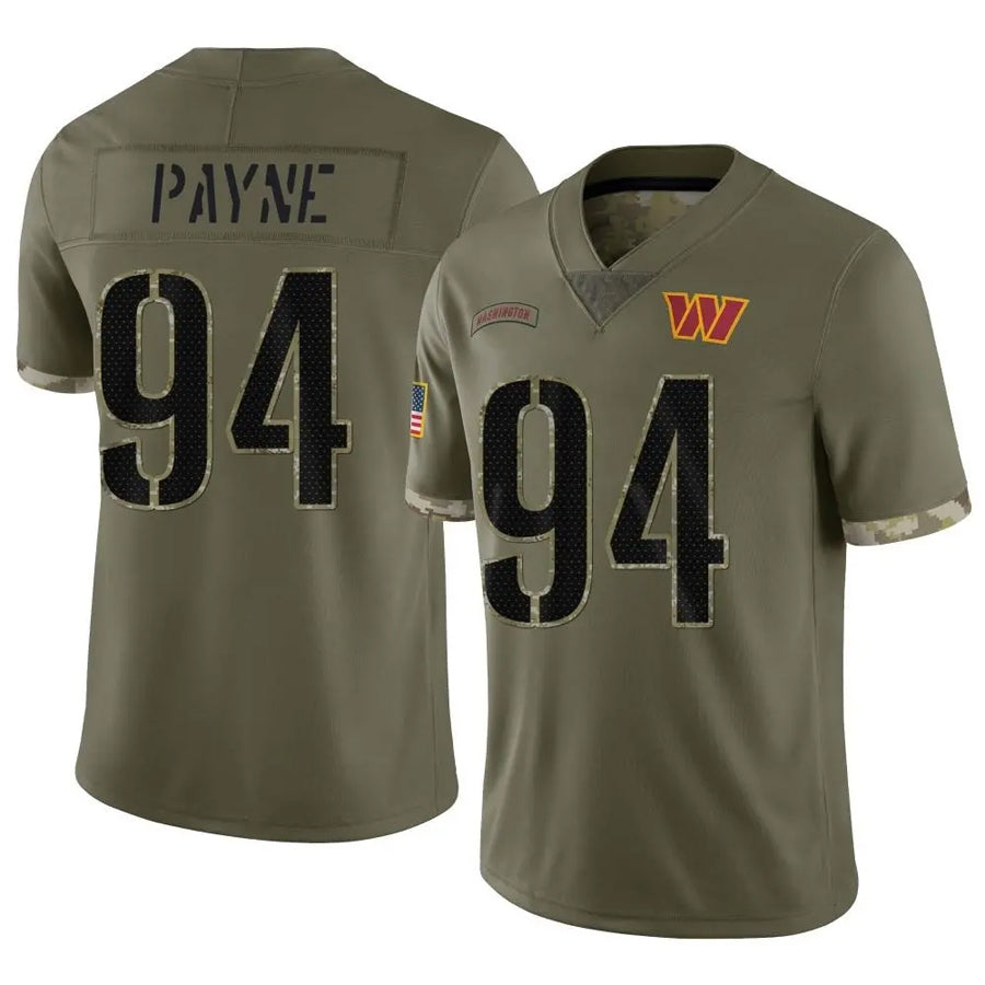 Custom #94 Olive WAS Football Shirt Top