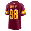 Custom #98 Burgundy WAS Football Shirt Top