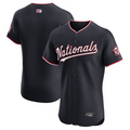 W.Nationals Blank Player Navy Vapor Premier Elite Baseball Jerseys