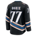 W.Capitals #77 TJ Oshie Fanatics Player Alternate 50th Anniversary Premium Jersey - Black Stitched American Hockey Jerseys