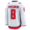 W.Capitals #8 Alexander Ovechkin Fanatics Player Game Jersey - White Stitched American Hockey Jerseys