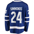 T.Maple Leafs #24 Wayne Simmonds Supporters Branded Home Breakaway Jersey Blue Stitched American Hockey Jerseys