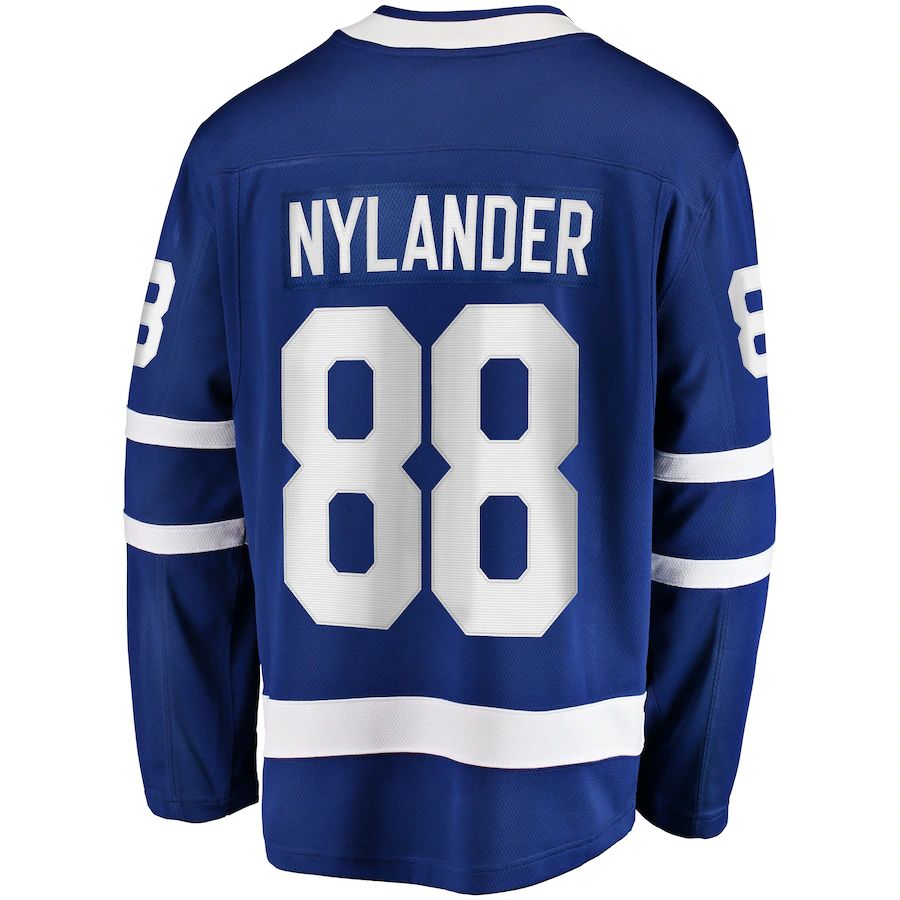 T.Maple Leafs #88 William Nylander Supporters Branded Home Breakaway Player Jersey Blue Stitched American Hockey Jerseys