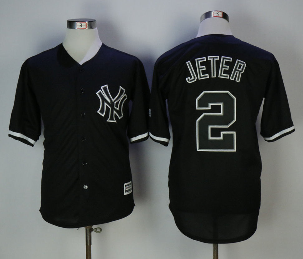 Custom #0 JETER Retro Stitched Baseball Jersey - Classic Edition