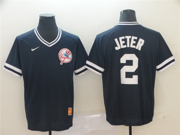 Custom #0 JETER Retro Stitched Baseball Jersey - Classic Edition