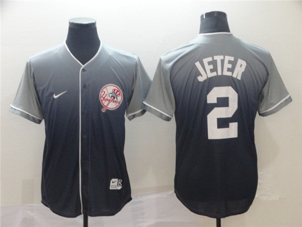 Custom #0 JETER Retro Stitched Baseball Jersey - Classic Edition