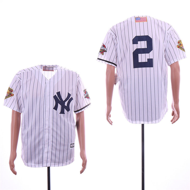 Custom 2000 #0 JETER Retro Stitched Baseball Jersey - Classic Edition