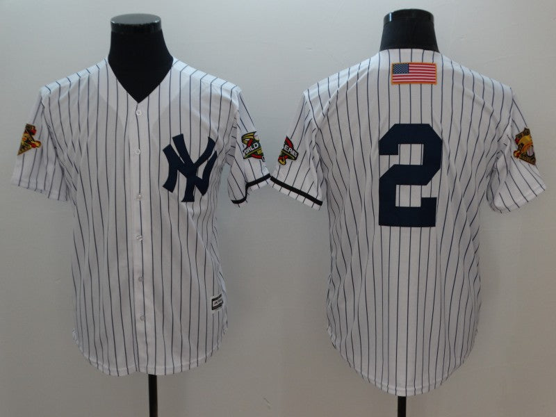 Custom 2001 #0 JETER Retro Stitched Baseball Jersey - Classic Edition