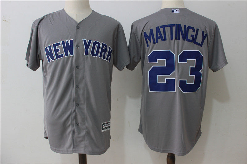 Custom #0 MATTINGLY Retro Stitched Baseball Jersey - Classic Edition