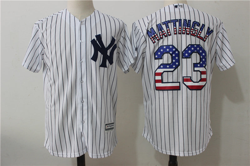 Custom #0 MATTINGLY Retro Stitched Baseball Jersey - Classic Edition